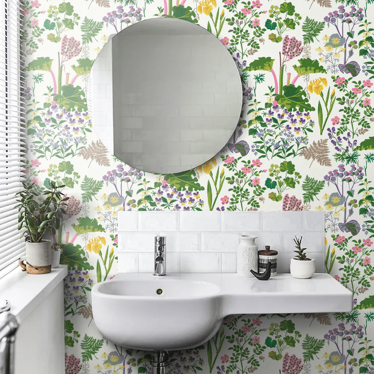 Rabarber Wallpaper - Cream - Boråstapeter - 1792 - Premier Wallcovering