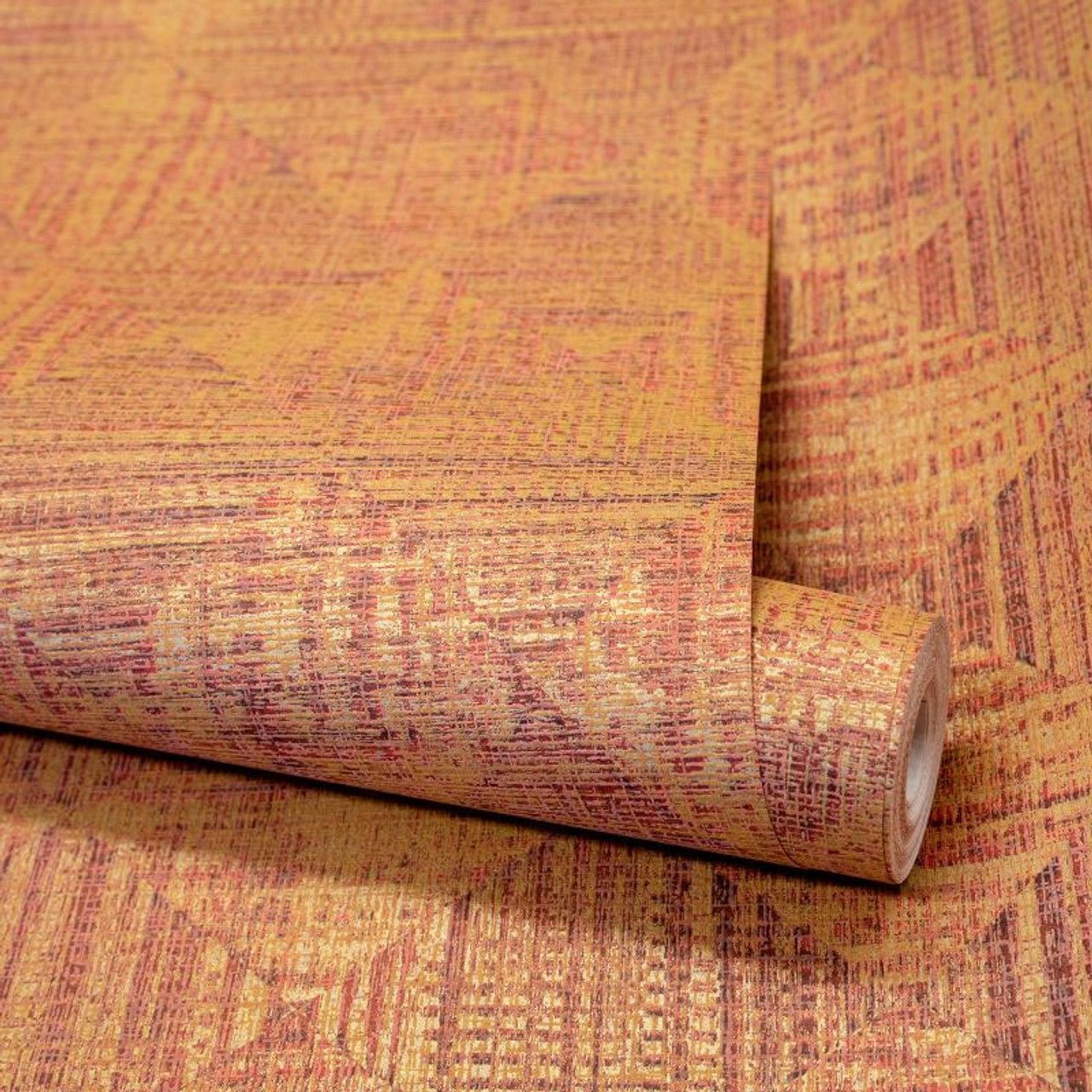 Raffia Pepper Wallpaper - Curcuma - Hohenberger - 65345 - Premier Wallcovering