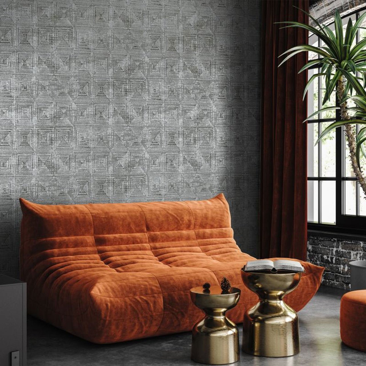 Raffia Pepper Wallpaper - Black Pepper - Hohenberger - 65347 - Premier Wallcovering