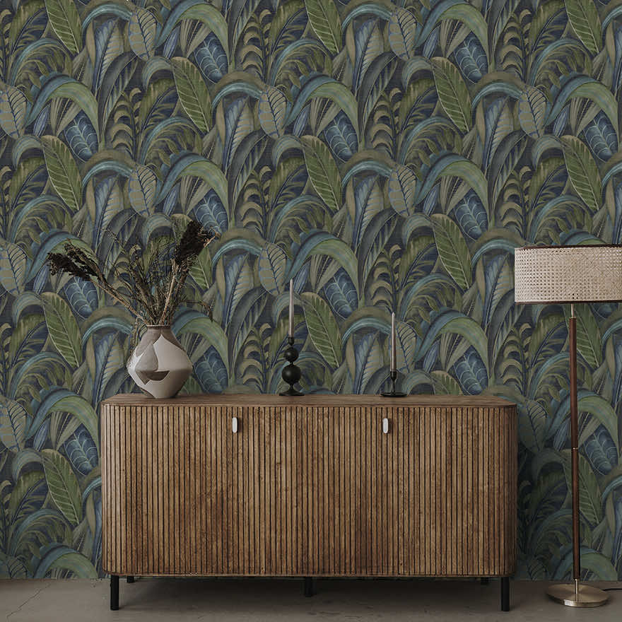Raffia Wallpaper - Navy - Holden Décor - 65941 - Premier Wallcovering