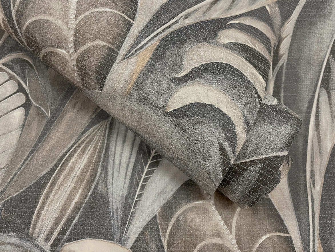 Raffia Wallpaper - Charcoal - Holden Décor - 65942 - Premier Wallcovering