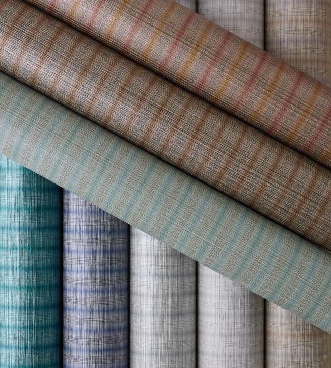 Raffia Wallpaper - Purple - Osborne & Little - W7191-08 - Premier Wallcovering