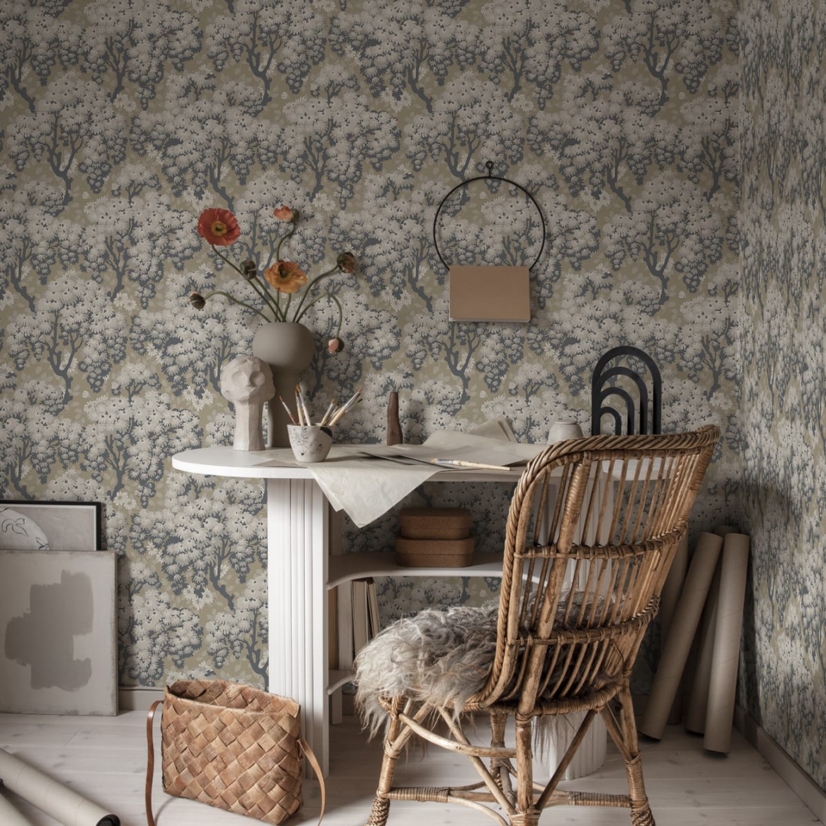 Ragnvi Wallpaper - Clay - Sandberg - 836-32 - Premier Wallcovering