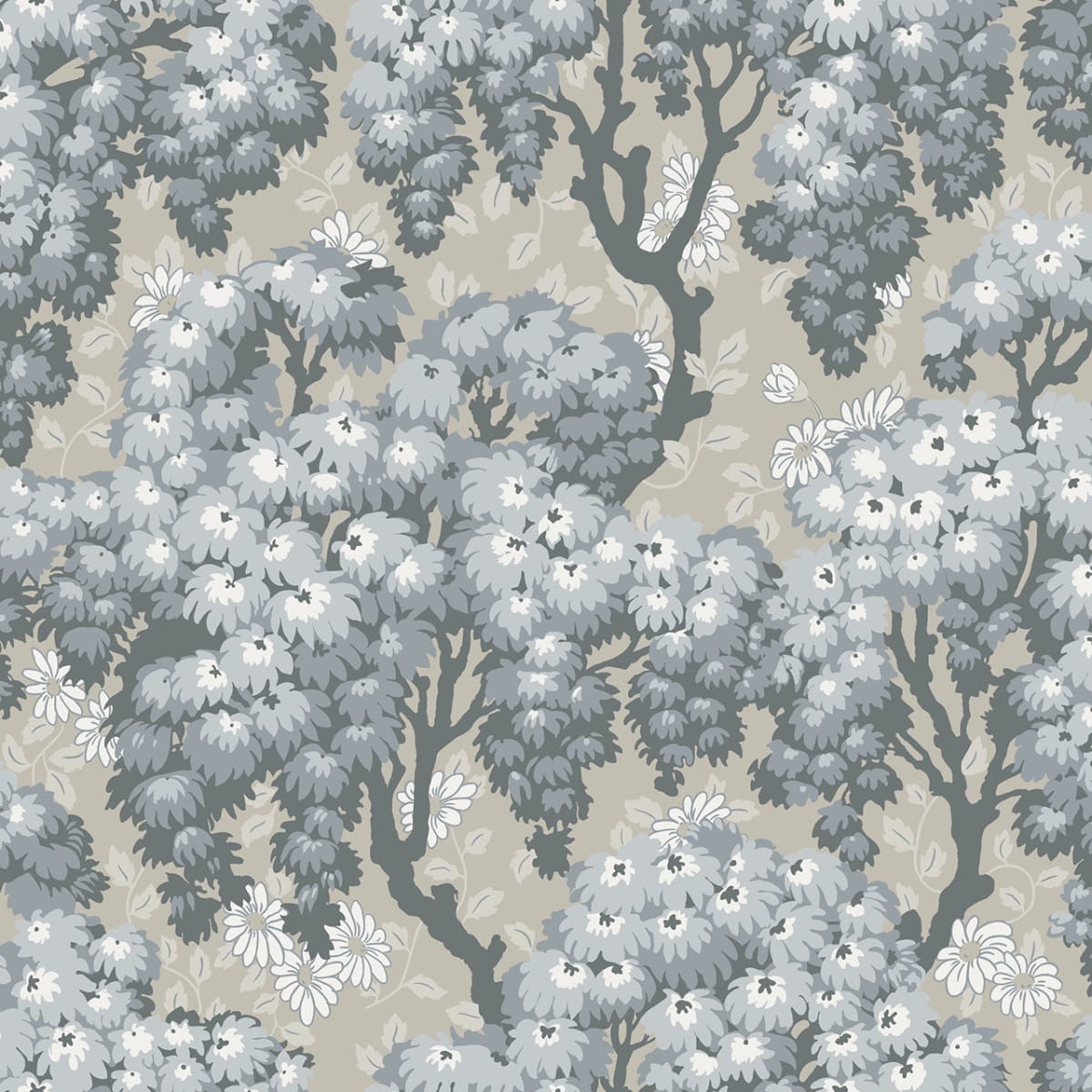 Ragnvi Wallpaper - Indigo Blue - Sandberg - 836-56 - Premier Wallcovering