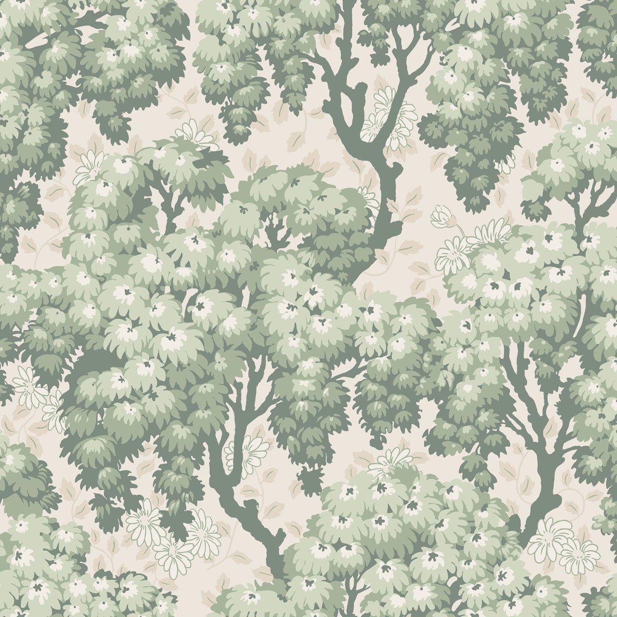 Ragnvi Wallpaper - Green - Sandberg - S10564 - Premier Wallcovering