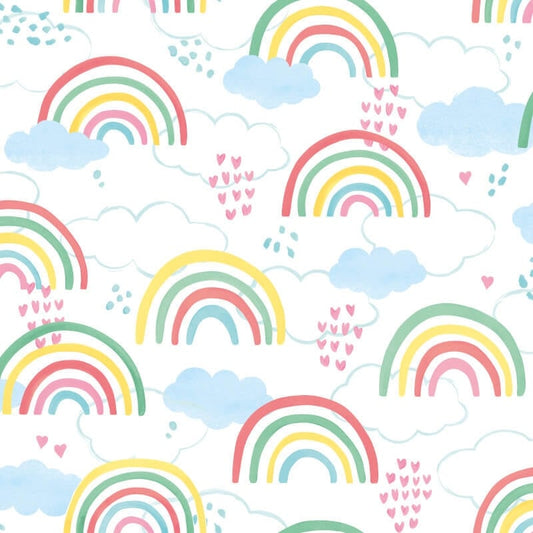 Rainbow Love Wallpaper - Fruit Salad - Hoopla Walls - HWA1283W - Premier Wallcovering
