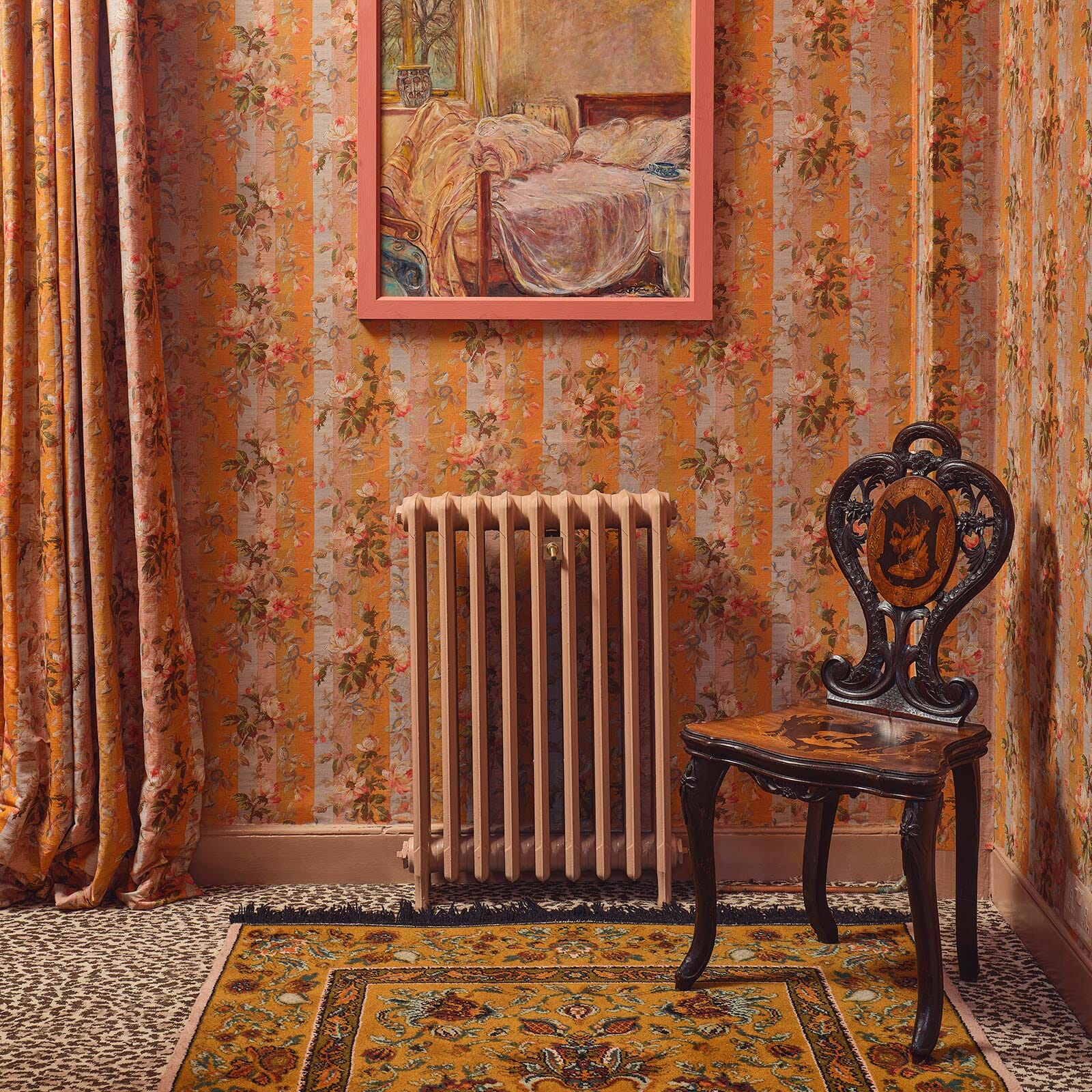 Rainbow Rose Stripe Wallpaper - Dusk - House of Hackney - 1 - WA - RAI - DI - DUS - XXX - Premier Wallcovering