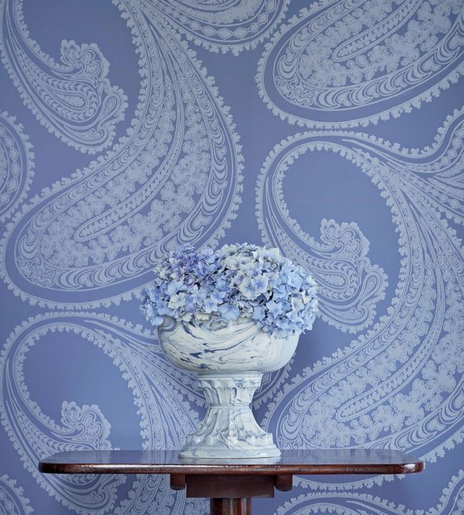 Rajapur Flock Wallpaper - Sunshine Yellow & White - 112/9031 - Cole & Son - Premier Wallcovering