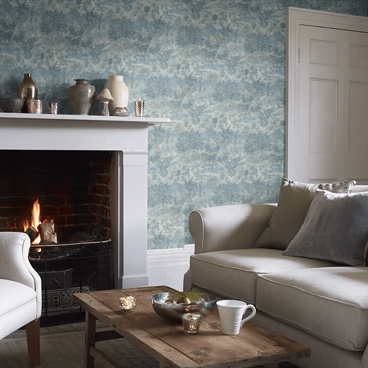 Ramayana Wallpaper - Blue - GP & J Baker - BW45088/2 - Premier Wallcovering