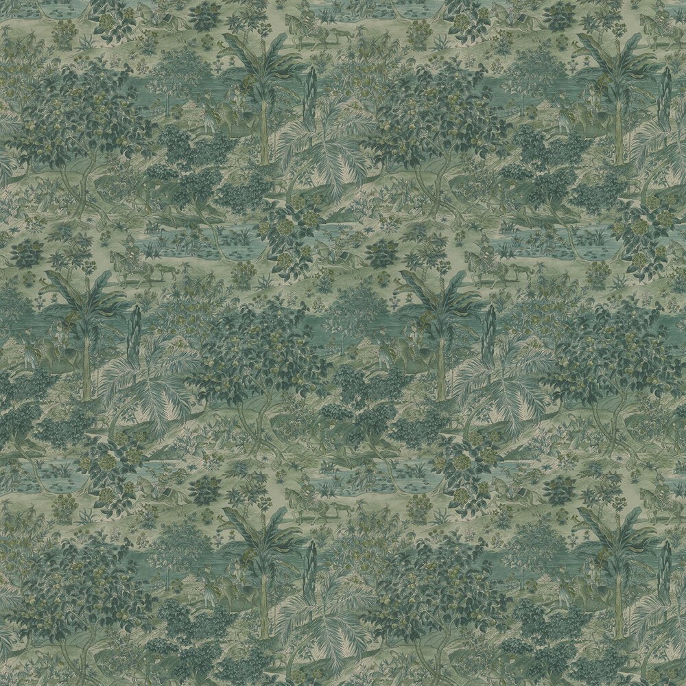 Ramayana Wallpaper - Emerald - GP & J Baker - BW45088/3 - Premier Wallcovering