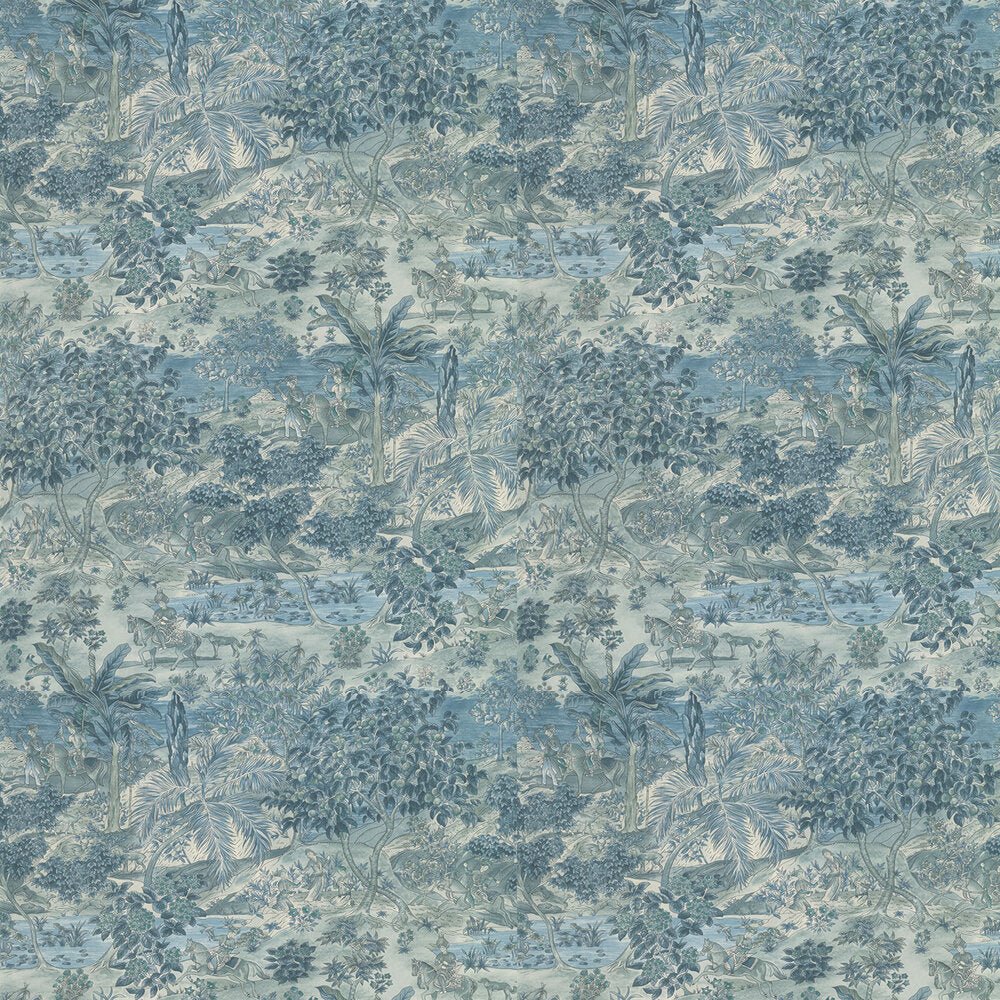 Ramayana Wallpaper - Blue - GP & J Baker - BW45088/2 - Premier Wallcovering