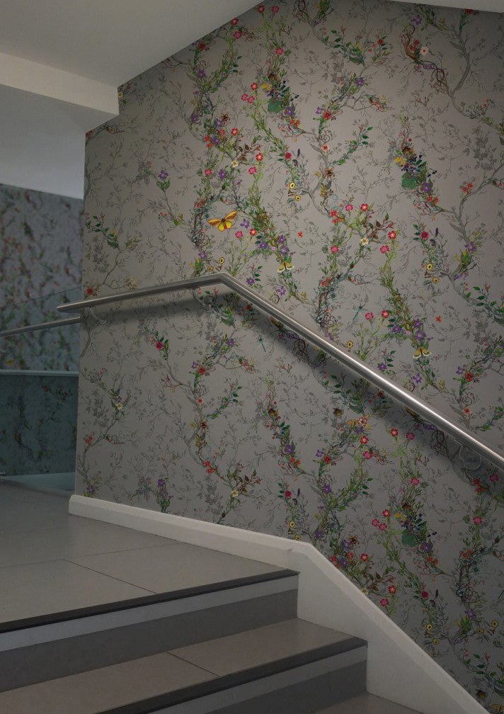 Random Ruskin Wallpaper - Grey - Timorous Beasties - RUS/RRK/MICA/04 - Premier Wallcovering