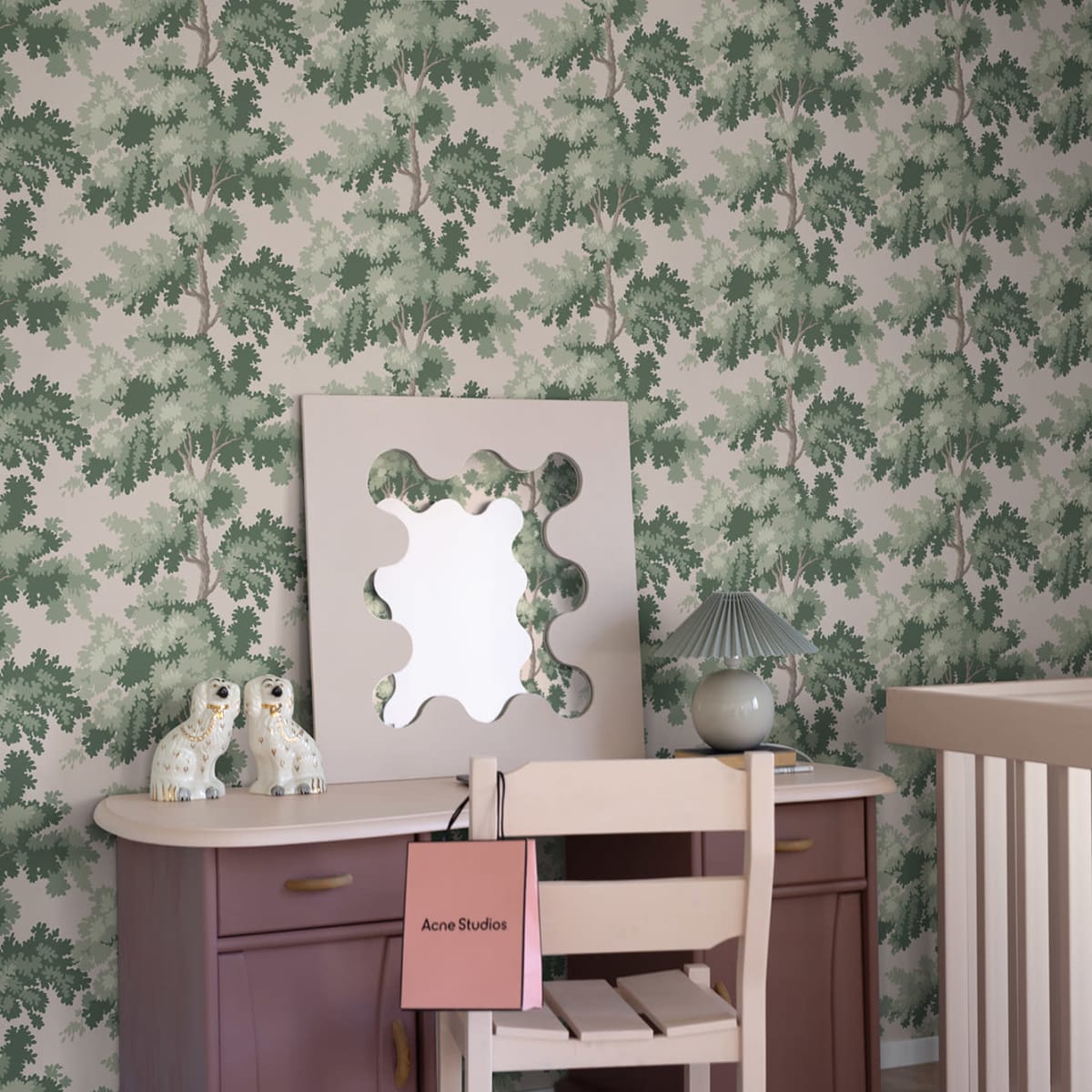 Raphael Wallpaper - Pink - Sandberg - S10382 - Premier Wallcovering