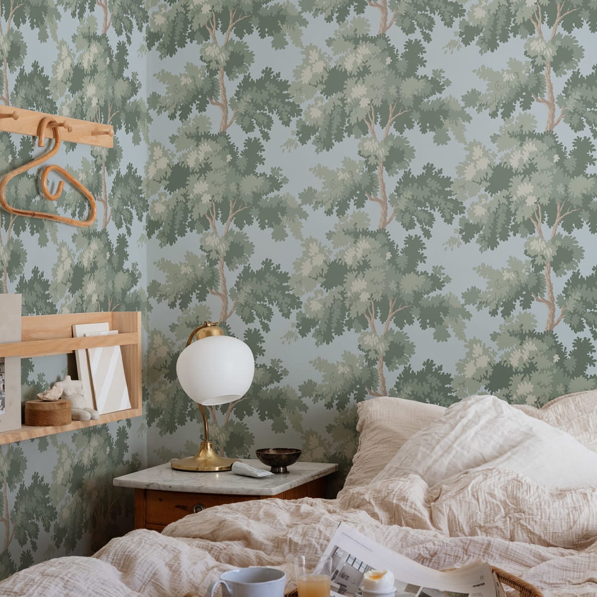 Raphael Wallpaper - Sky Blue - Sandberg - S10237 - Premier Wallcovering