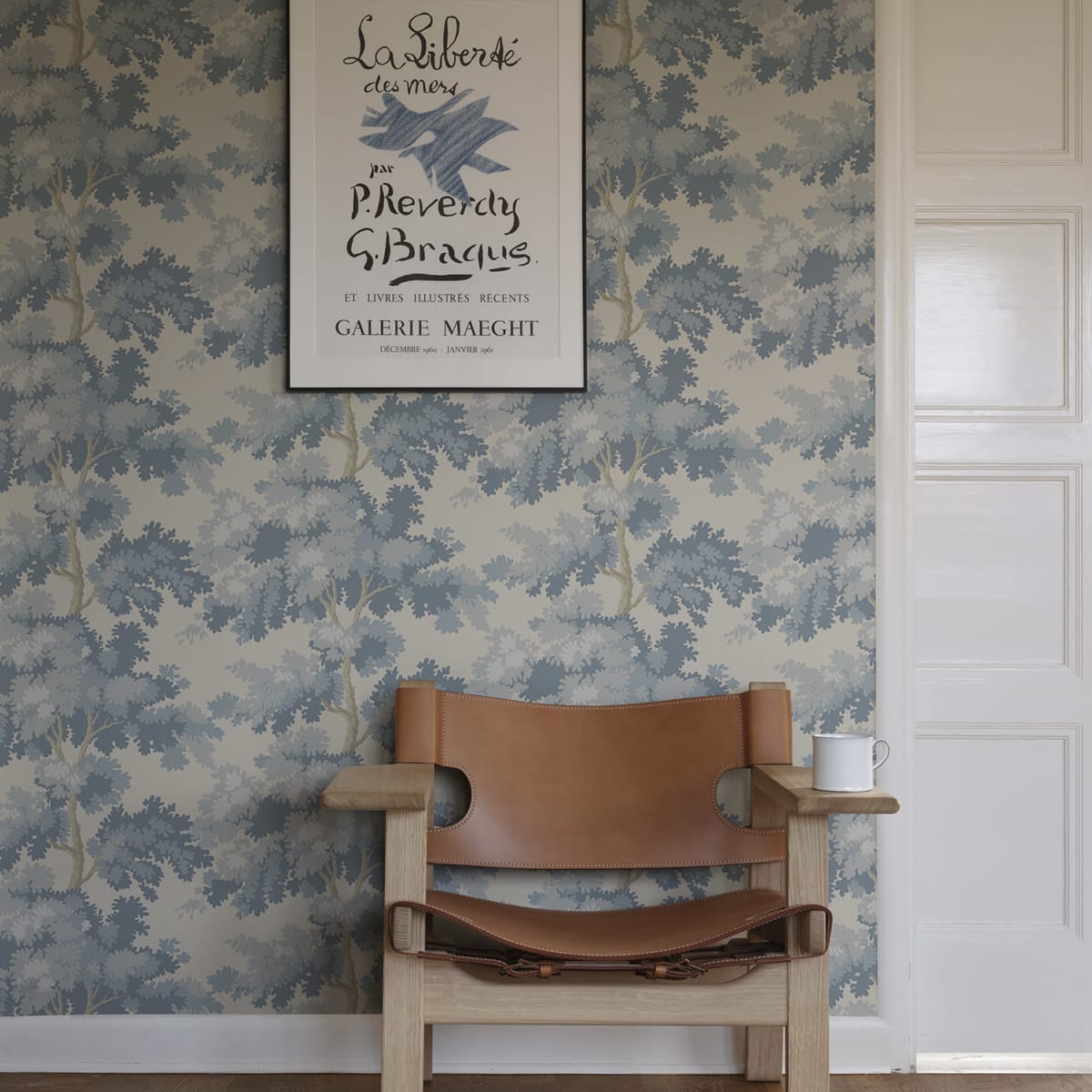 Raphael Wallpaper - Light Blue - Sandberg - 444-36 - Premier Wallcovering