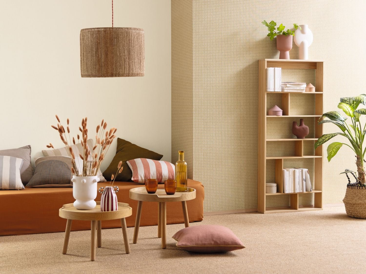 Raphia Wallpaper - Creme - Caselio - 105971000 - Premier Wallcovering