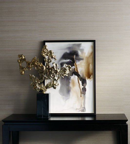 Raw Silk Wallpaper - Warm Gold - ZSEI312839 - Zoffany - Premier Wallcovering