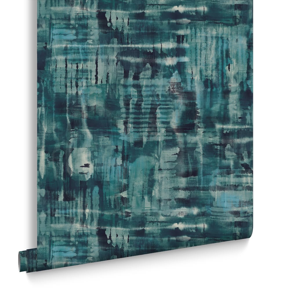Reecho Wallpaper - Teal - Graham & Brown - 121436 - Premier Wallcovering
