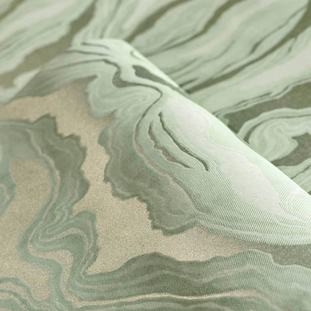Reflection Slow Living Wallpaper - Wasabi Green - Hohenberger - 30027 - Premier Wallcovering