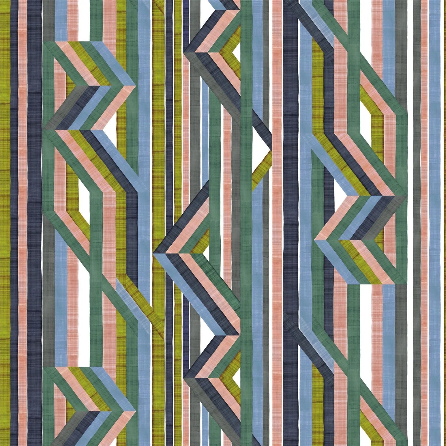 Reflets Sur Le Rhone Fabric - Vert Riziere - Christian Lacroix - FCL7081/01 - Premier Wallcovering