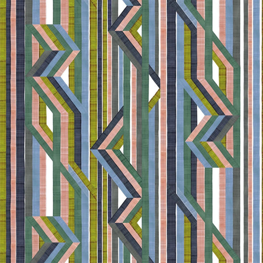Reflets Sur Le Rhone Fabric - Vert Riziere - Christian Lacroix - FCL7081/01 - Premier Wallcovering