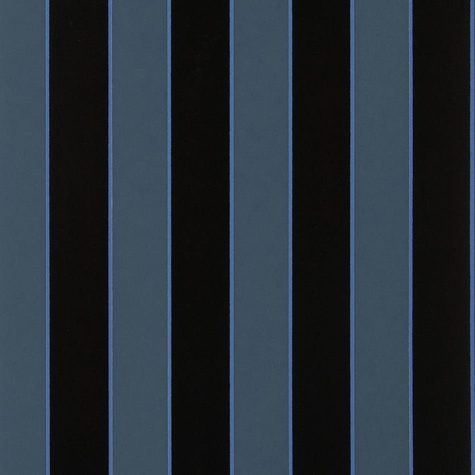 Regency Stripe Wallpaper - Indigo/ Cobalt - Osborne & Little - W7780-05 - Premier Wallcovering