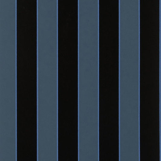Regency Stripe Wallpaper - Indigo/ Cobalt - Osborne & Little - W7780-05 - Premier Wallcovering