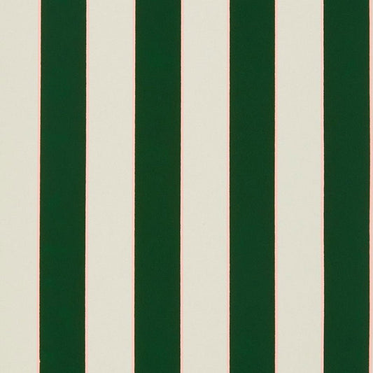Regency Stripe Wallpaper - Emerald/ Blossom - Osborne & Little - W7780-02 - Premier Wallcovering