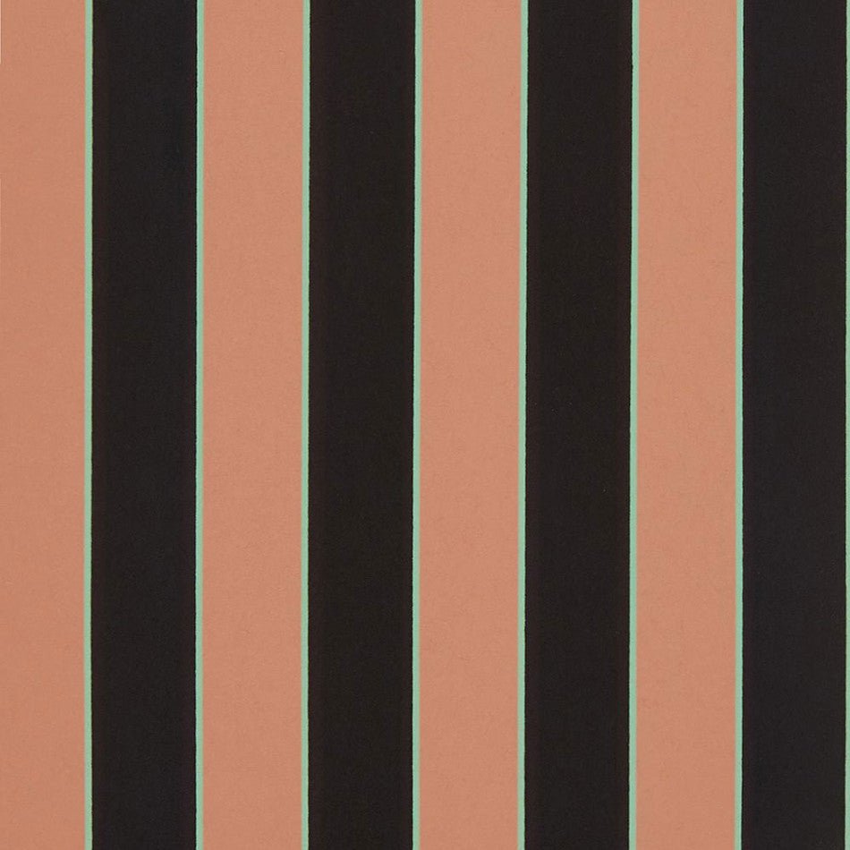 Regency Stripe Wallpaper - Terracotta - Osborne & Little - W7780-15 - Premier Wallcovering