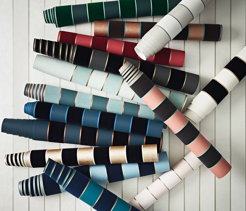 Regency Stripe Wallpaper - Indigo/ Cobalt - Osborne & Little - W7780-05 - Premier Wallcovering