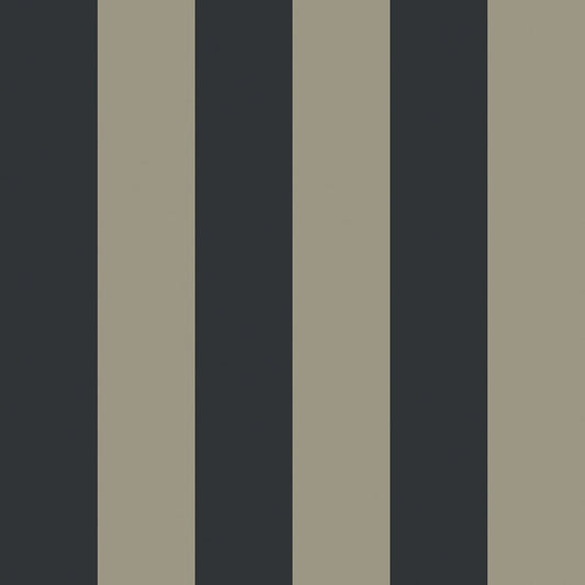 Regent Stripe Wallpaper - Oxford Blue and Warm Grey - LAN100228 - Lucie Annabel - Premier Wallcovering