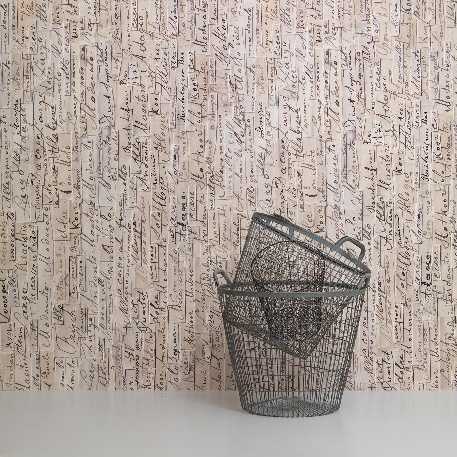Remixed Typography Wallpaper - Brown - NLXL - REM - 03 - Premier Wallcovering