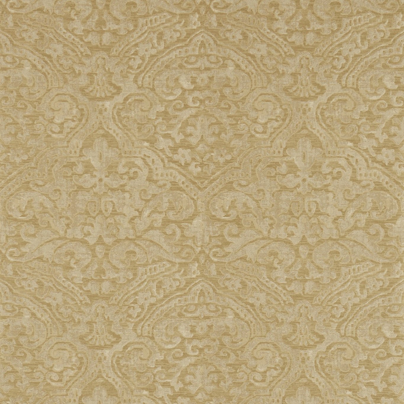 Renaissance Damask Wallpaper - Warm Gold - ZCON312025 - Zoffany - Premier Wallcovering