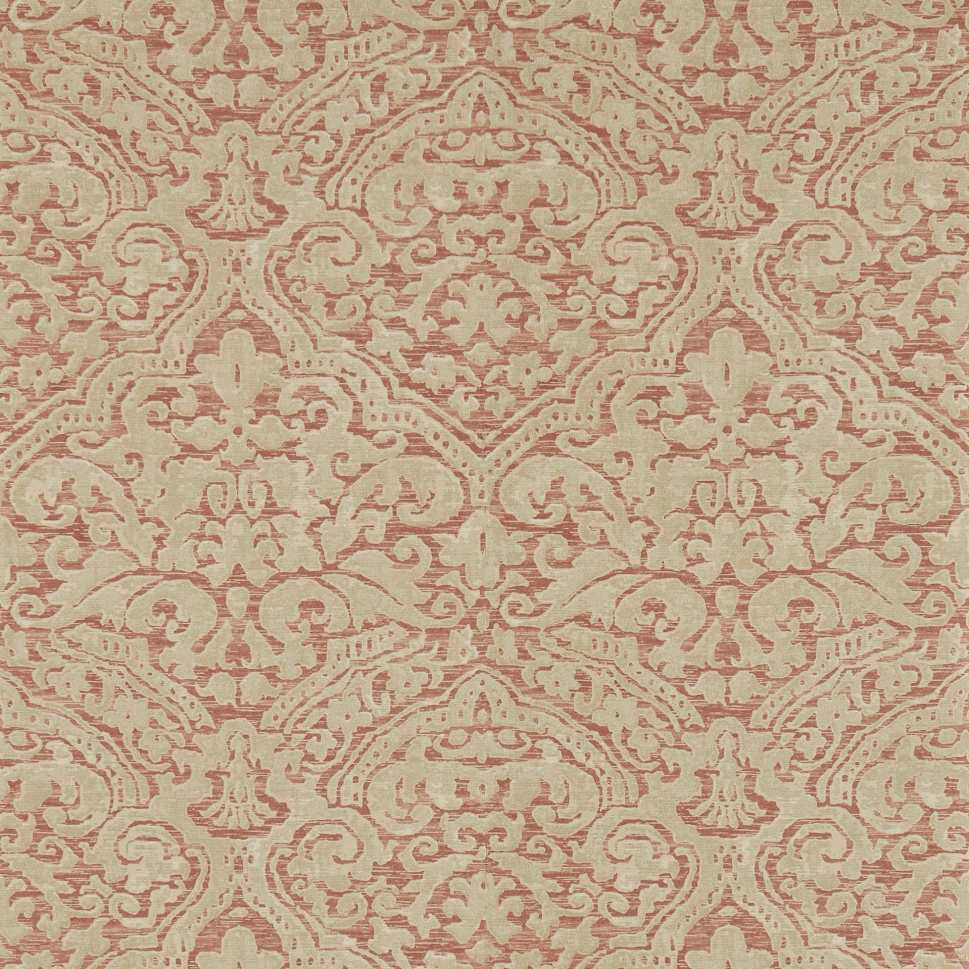 Renaissance Damask Wallpaper - Russet - ZCON312026 - Zoffany - Premier Wallcovering