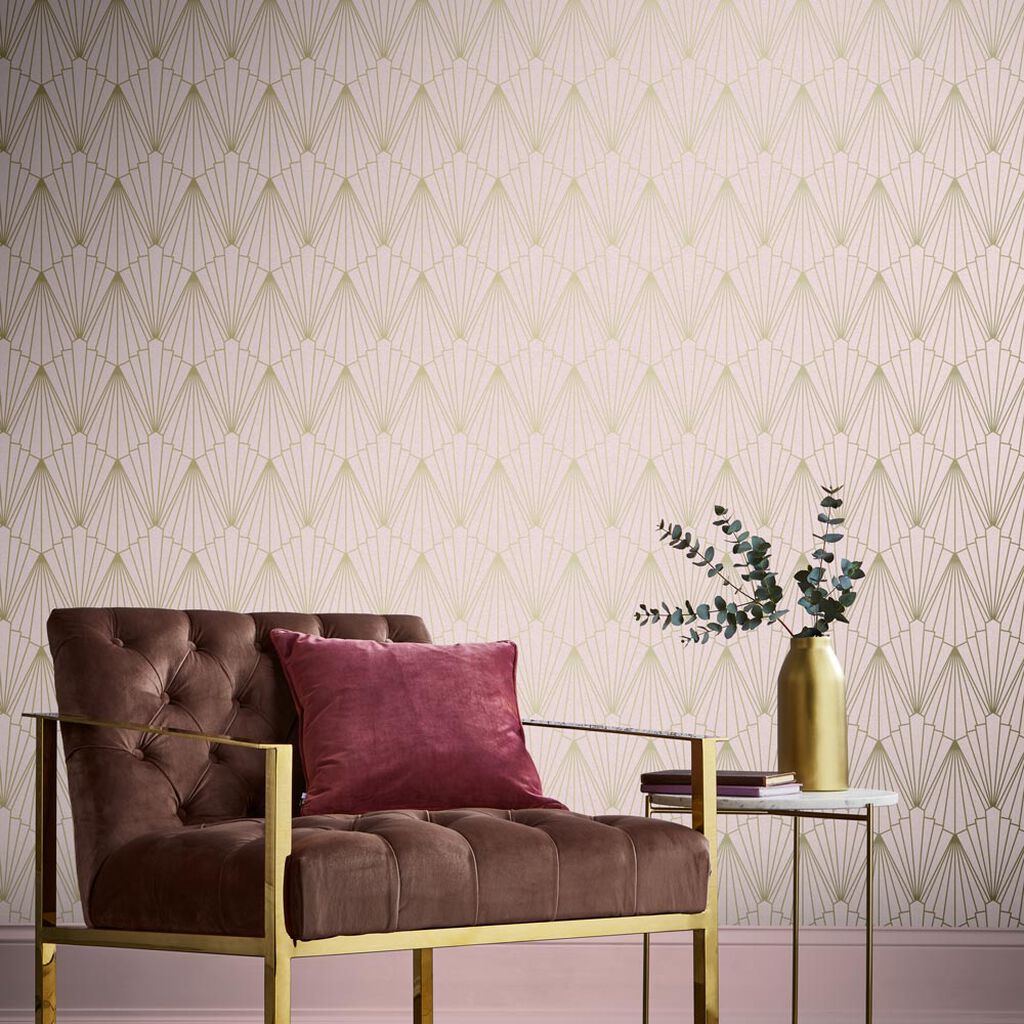 Rene Wallpaper - Blush - Graham & Brown - 105925 - Premier Wallcovering