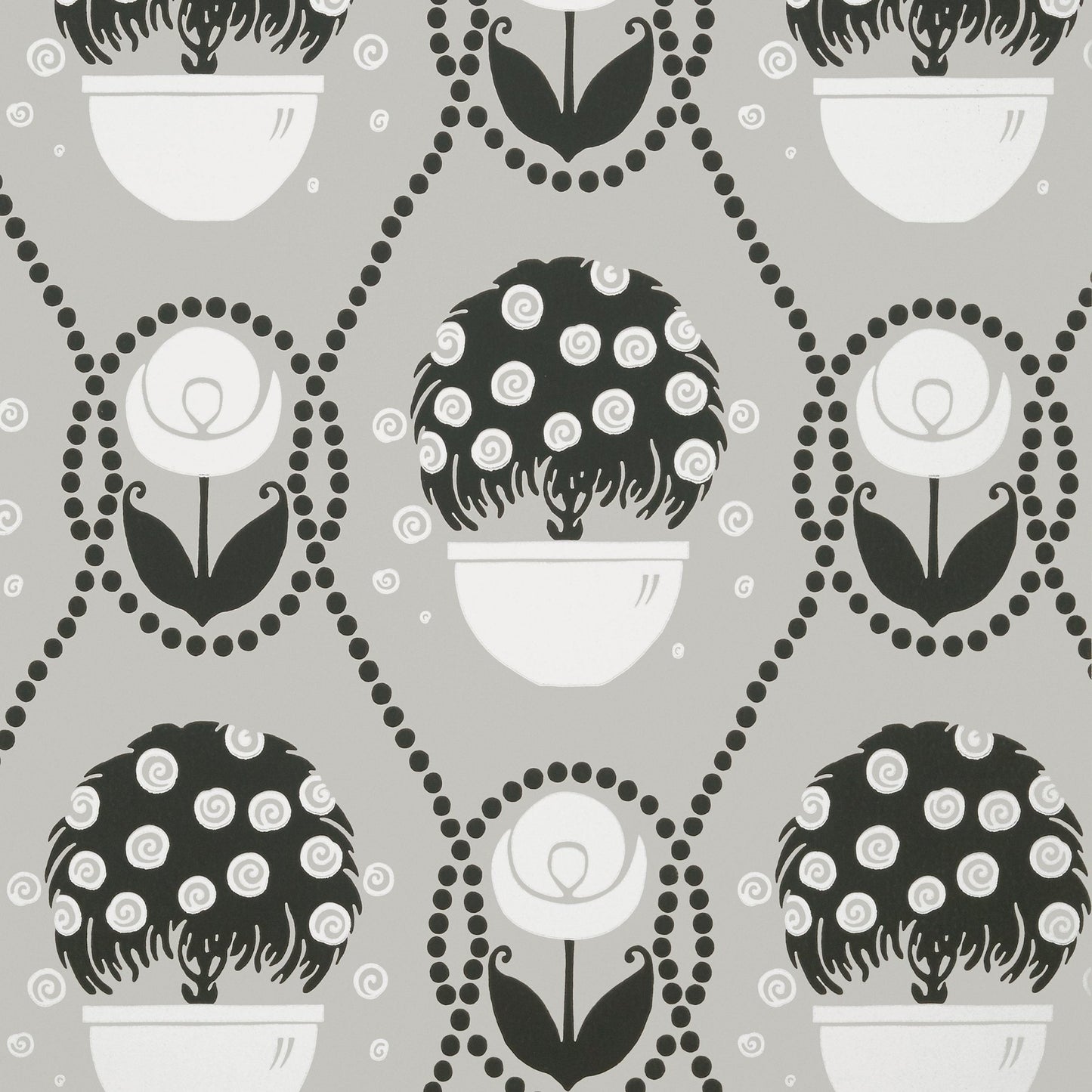 Rene Wallpaper - Black & Beige - Thibaut - T2958 - Premier Wallcovering