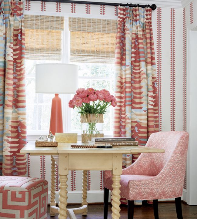 Reno Stripe Wallpaper - Navy - Thibaut - T13244 - Premier Wallcovering