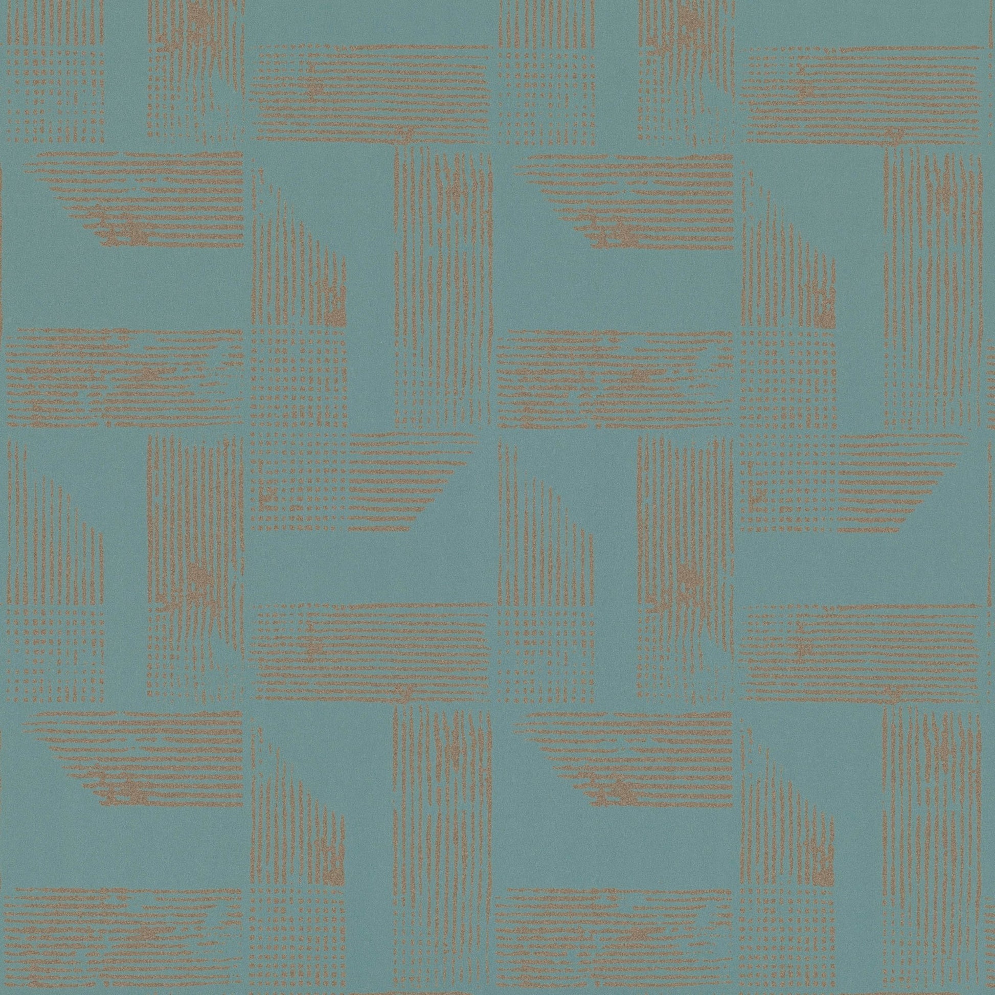 Renzo Wallpaper - Teal - Villa Nova - W552/06 - Premier Wallcovering