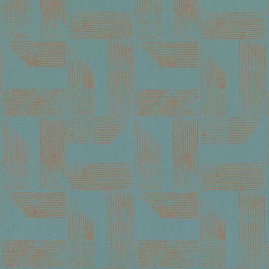 Renzo Wallpaper - Teal - Villa Nova - W552/06 - Premier Wallcovering