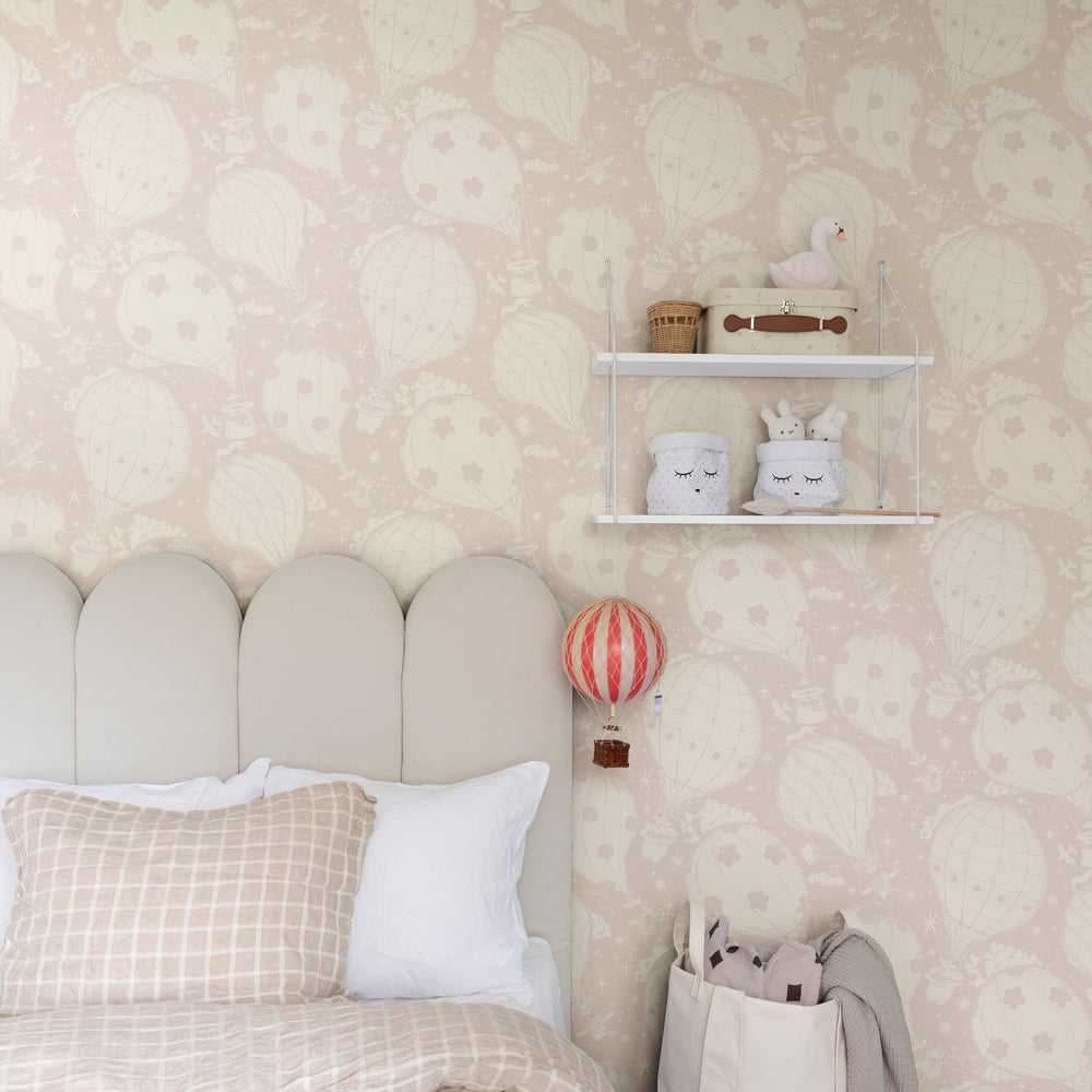 Resan Air Ballons Wallpaper - Pink - Galerie - Resan - 29003 - Premier Wallcovering