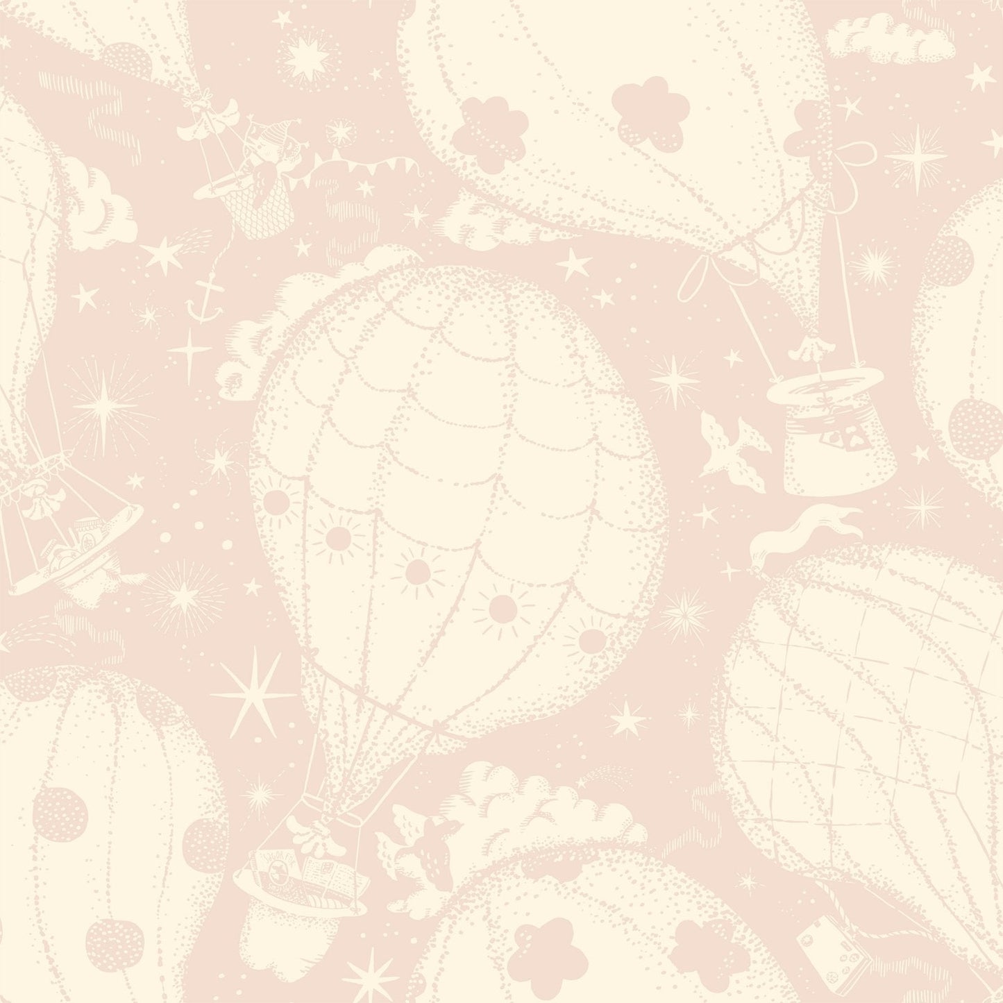 Resan Air Ballons Wallpaper - Pink - Galerie - Resan - 29003 - Premier Wallcovering