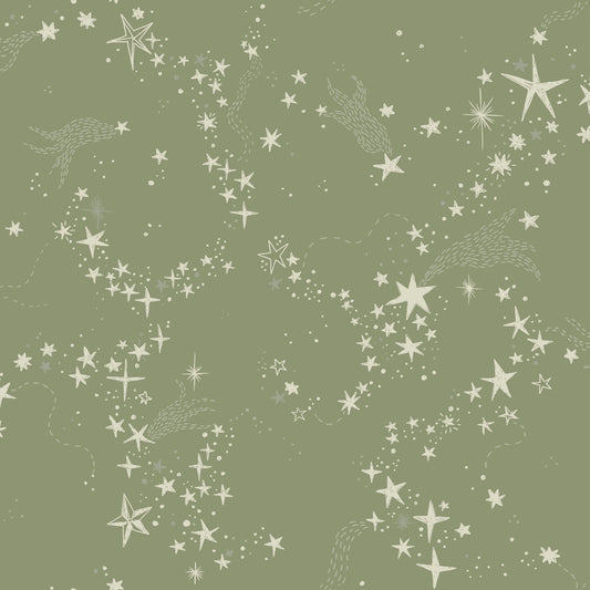 Resan Star Wallpaper - Olive - Galerie - Resan - 29022 - Premier Wallcovering