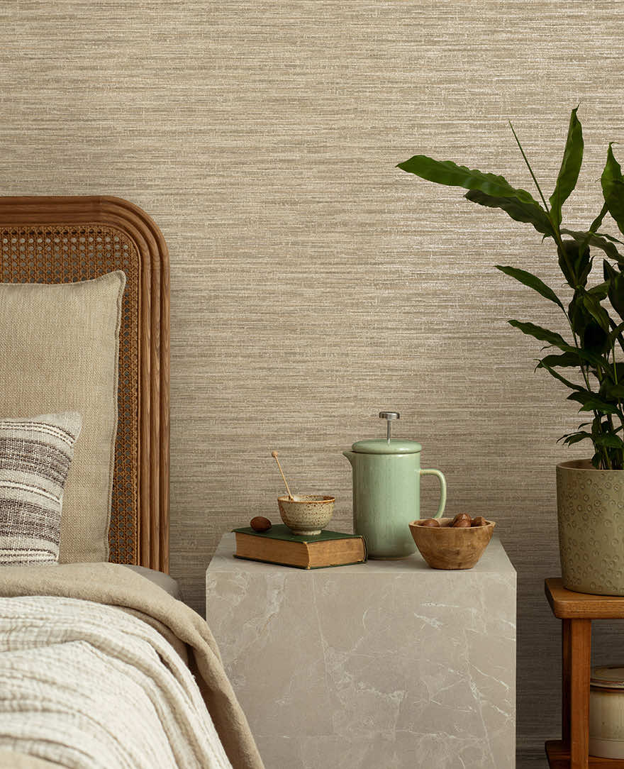 Rete Wallpaper - Taupe - Holden Décor - 66201 - Premier Wallcovering