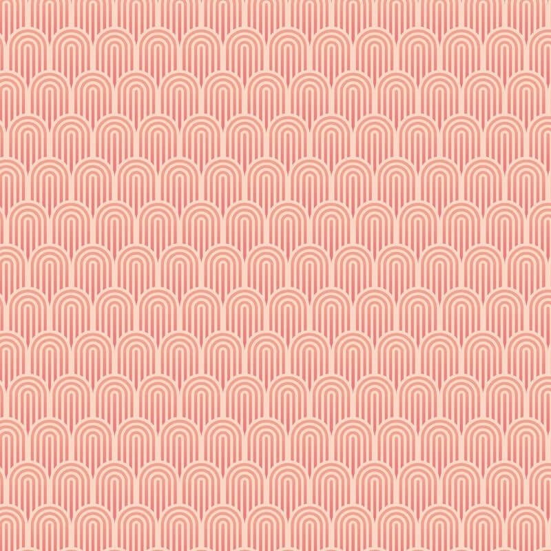 Retro Arch Wallpaper - Blush Pink - Hoopla Walls - HWA1072W - Premier Wallcovering