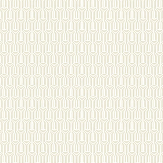 Retro Arch Wallpaper - Cream - Hoopla Walls - HWA1066W - Premier Wallcovering