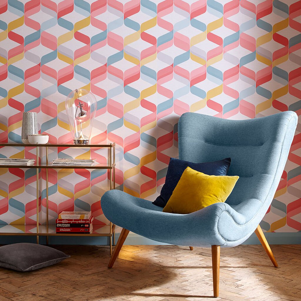 Retro Wallpaper - Brights - Graham & Brown - 104814 - Premier Wallcovering