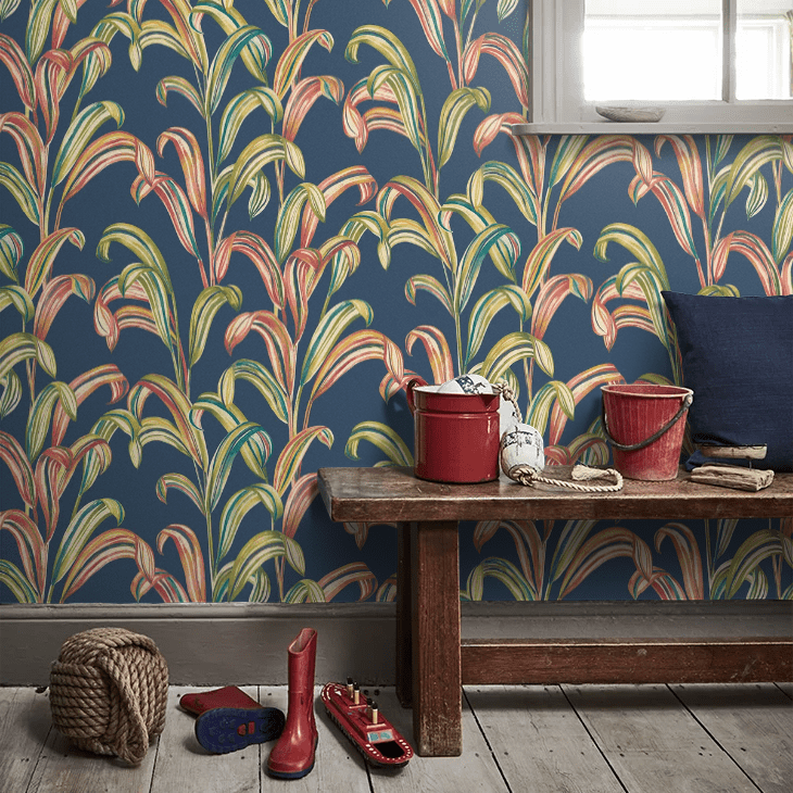 Revive Wallpaper - Prussian Pop - Ohpopsi - FRA50101W - Premier Wallcovering