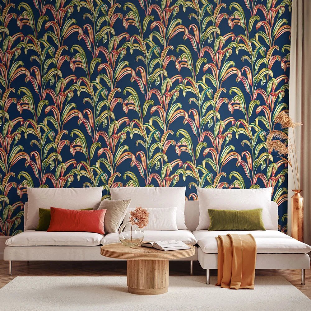 Revive Wallpaper - Prussian Pop - Ohpopsi - FRA50101W - Premier Wallcovering