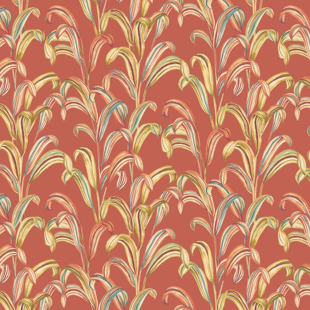 Revive Wallpaper - Atomic Orange - Ohpopsi - FRA50102W - Premier Wallcovering