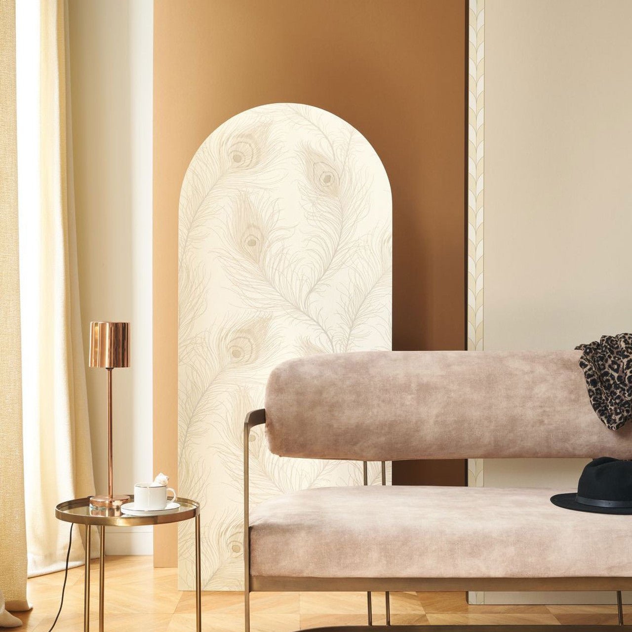 Revue Annees Folles Wallpaper - Beige Lin - Casadeco - 201072222 - Premier Wallcovering